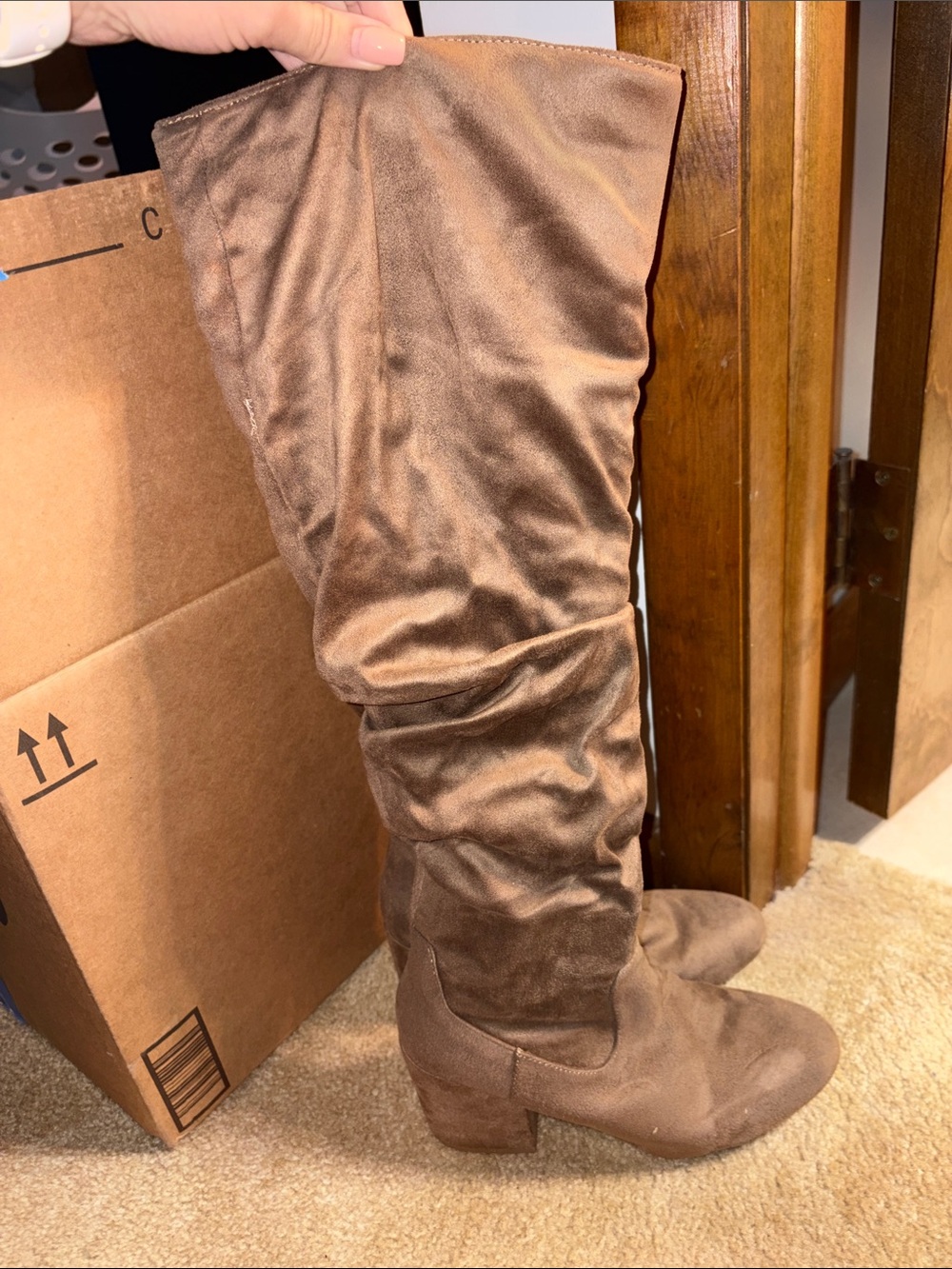 Brown Over-the-Knee Boots